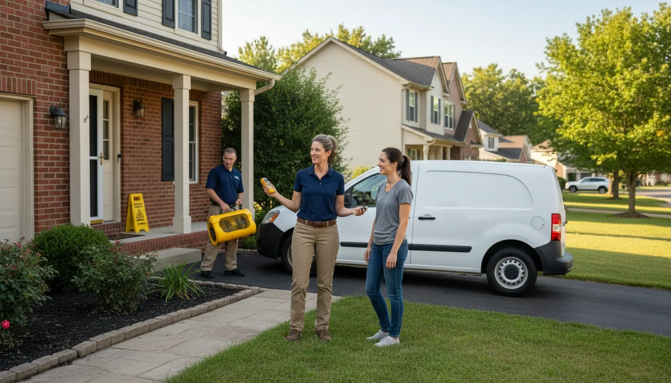 Residential water damage restoration in Stokes, NC